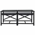 vidaXL Pedestal na práčku 2 pcs Čierny 120 x 56 x 52 cm Oceľ