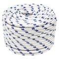 vidaXL Lodné lano biele 14 mm 25 m polypropylén