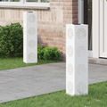 vidaXL Solárne LED svetlo na chodník 2 ks Teplá biela 18 x 18 x 80 cm