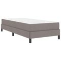 vidaXL Posteľ s pružinovým rámom Sivohnedá 90 x 200 cm látka