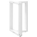 vidaXL Nohy k jedálenskému stolu v tvare T, 2 ks, biele, 50x35x(72-73) cm, oceľové