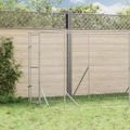 vidaXL Vonkajší koterec pre psov strieborný 2x10x2 m pozinkovaná oceľ