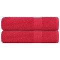 vidaXL Sprchové uteráky FROGN 2 ks červené 70x140 cm 360 g/m²
