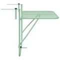 vidaXL Závesný balkónový stôl Mentolová zelená 60 x 39 x 65 cm Oceľ