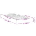 vidaXL Posteľný rám bez matraca dub sonoma 90x200 cm kompozitné drevo