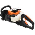 vidaXL Benzínové nožnice na živý plot oranžové a čierne 722 mm