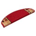 vidaXL Nášľapy na schody samolepiace 5 ks 65x21x4 cm červené