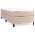 vidaXL Boxspring posteľ s matracom kapučínová 80x200 cm umelá koža