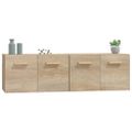 vidaXL Nástenné skrinky 2 ks dub sonoma 60x36,5x35 cm spracované drevo
