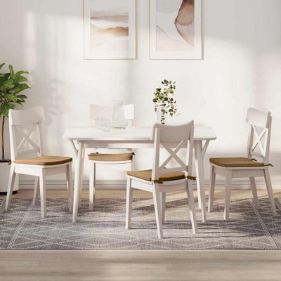 vidaXL Vankúše na sedenie 4 pcs Hnedá 40 x 40 x 3 cm Zamat