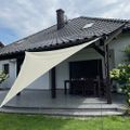 Slnečná clona 3x3x3 m béžová