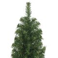 vidaXL Úzky umelý vianočný stromček so stojanom, zelený 180 cm, PVC