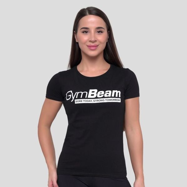Dámske tričko Strong Tomorrow Black - GymBeam, veľkosť L