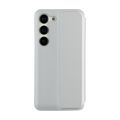 Skladacie zrkadlové puzdro pre Samsung Galaxy A14 4G / A14 5G strieborné