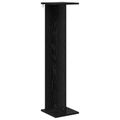 vidaXL Stojan na rastliny Čierny dub 25 x 25,5 x 100,5 cm