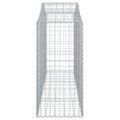 vidaXL Oblúkové gabionové koše 11 ks 200x50x120/140 cm pozink. železo