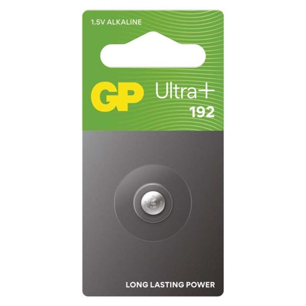 Alkalická gombíková batéria GP Ultra Plus LR41 (192F), 1 ks