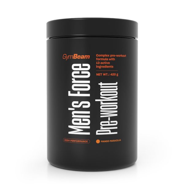 Men‘s Force Pre-Workout - GymBeam, mango marakuja