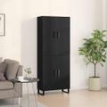 vidaXL Highboard 2 ks Čierny dub 69,5 x 34 x 180 cm