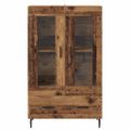 vidaXL Highboard Staré drevo 69,5 x 31 x 115 cm Kompozitné drevo