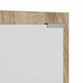 vidaXL Vešiak na stenu Nástenná montáž Sonoma dub 100 x 10 x 100 cm