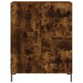 vidaXL Vysoká skrinka dymový dub 69,5x34x180 cm spracované drevo