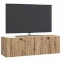 vidaXL Nástenná TV skrinka 98 x 31 x 30 cm Dub artisan