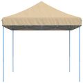 vidaXL Skladací pop-up párty stan béžový 440x292x315 cm