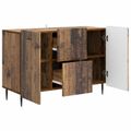 vidaXL Servírovacia skriňa so zásuvkou Staré drevo 89 x 34,5 x 62 cm