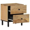 vidaXL Nočné stolíky 2 ks 40x33x46 cm masívne mangovníkové drevo