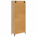 vidaXL Highboard Remeselný dub 69,5 x 34 x 180 cm Kompozitné drevo