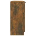 vidaXL Komoda dymový dub 90,5x30x70 cm spracované drevo