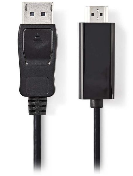NEDIS kabel DisplayPort - HDMI/ zástrčka DisplayPort - zástrčka HDMI/ čierny/ bulk/ 3m Kábel, zástrčka DisplayPort, zástrčka HDMI, čierny, bulk, 3m