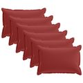 vidaXL Poťah na podložku 6 ks HOUTEN Víno červené 40 x 60 cm Polyester