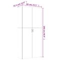 vidaXL Botník sivý dub sonoma 80x35,5x180 cm spracované drevo