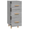 vidaXL Komoda sivý dub sonoma 34,5x34x90 cm spracované drevo