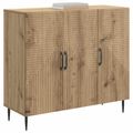 vidaXL Servírovacia skriňa Dub artisan 89 x 34,5 x 80 cm