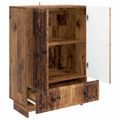 vidaXL Servírovacia skriňa Staré drevo 66 x 34,5 x 95 cm