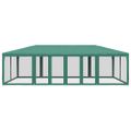vidaXL Párty stan s 12 sieťkovanými bočnými stenami zelený 8x4 m HDPE