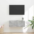 vidaXL TV nástenná skriňa 78,5 x 31 x 29,5 cm Betónová
