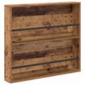 vidaXL Regál na časopisy Staré drevo 80 x 12 x 70 cm Kompozitné drevo