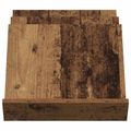 vidaXL Regál na časopisy s poličkou Staré drevo 53 x 40 x 28,5 cm