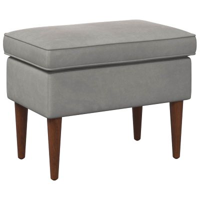 vidaXL Taburetka Svetlosivá 55 x 35 x 41 cm Zamat