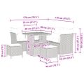 vidaXL Súprava záhradných pohoviek 8 ks Béžová polyratan