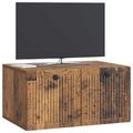 vidaXL Nástenná TV skrinka Nástenný Staré drevo 59,5 x 41 x 30 cm
