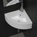 vidaXL Umývadlo s prepadom 45x32x12,5 cm, biele