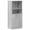 vidaXL Kuchynská skrinka sivá sonoma 57x41,5x131,5 cm kompozitné drevo