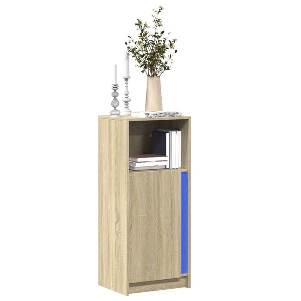 vidaXL Komoda s LED dub sonoma 42,5x34x100 cm kompozitné drevo