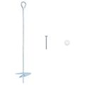 vidaXL Zemný kotviaci predmet 10 ks Ø10 x 50 cm Galvanizovaný kov