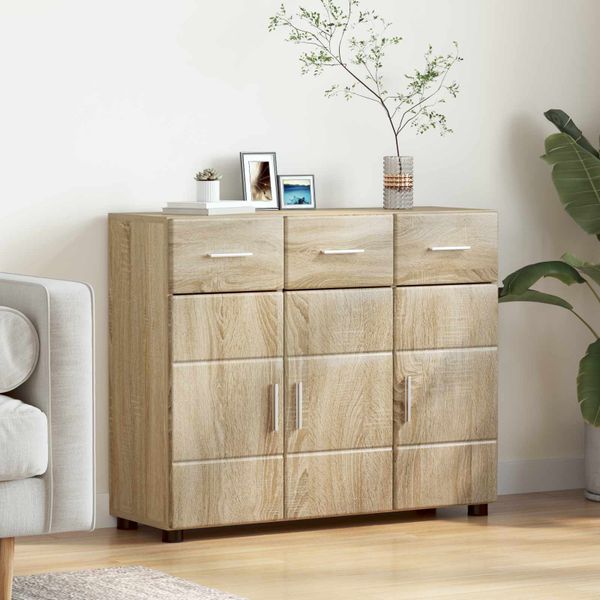 vidaXL Servírovacia skriňa FLORIN Sonoma dub 88,5 x 30,5 x 73 cm